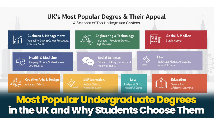 Most Popular Undergraduate Degrees in the UK and Why Students Choose Them